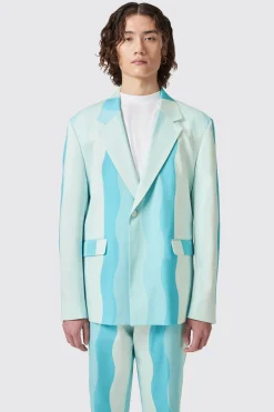 Alvaro Oversized Blue Cotton Jacket