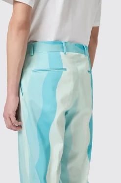 Alvaro Oversized Blue Cotton Trousers