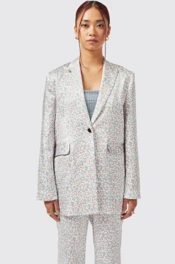 Amarantha Slim Fit Blue Jacket