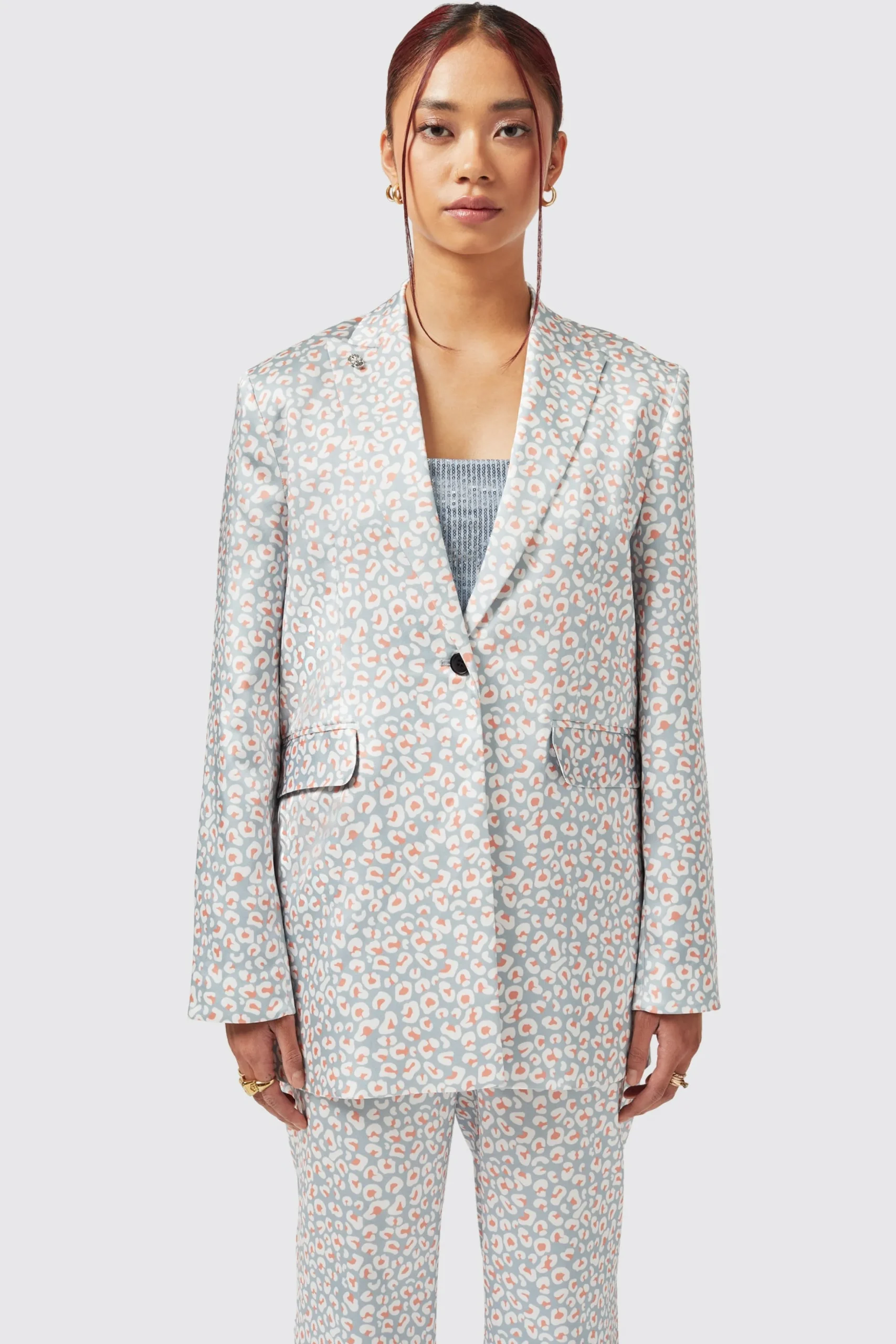 Amarantha Slim Fit Blue Jacket