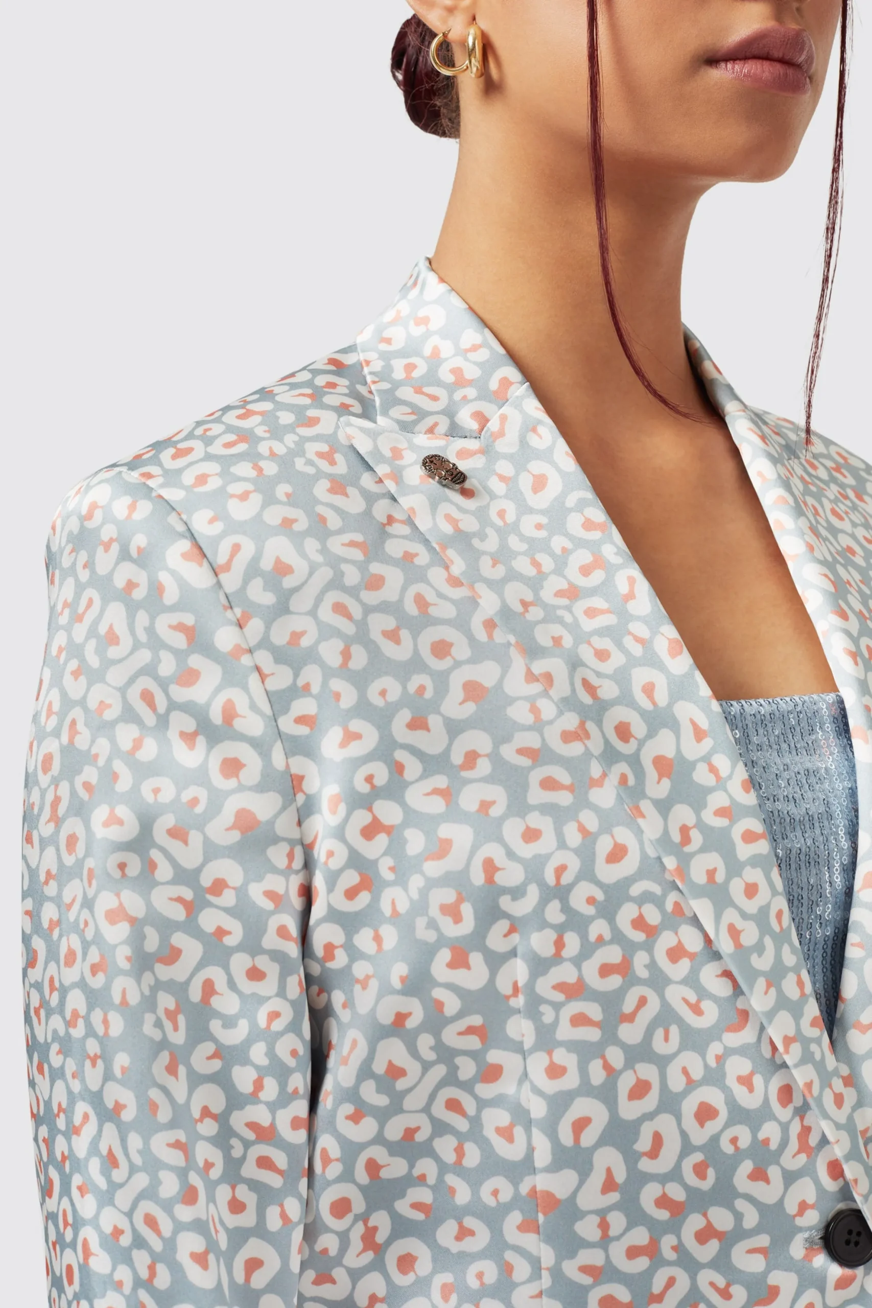 Amarantha Slim Fit Blue Jacket