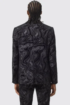 Angelou Slim Fit Black Jacket