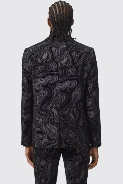 Angelou Slim Fit Black Suit