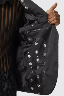 Angelou Slim Fit Black Suit