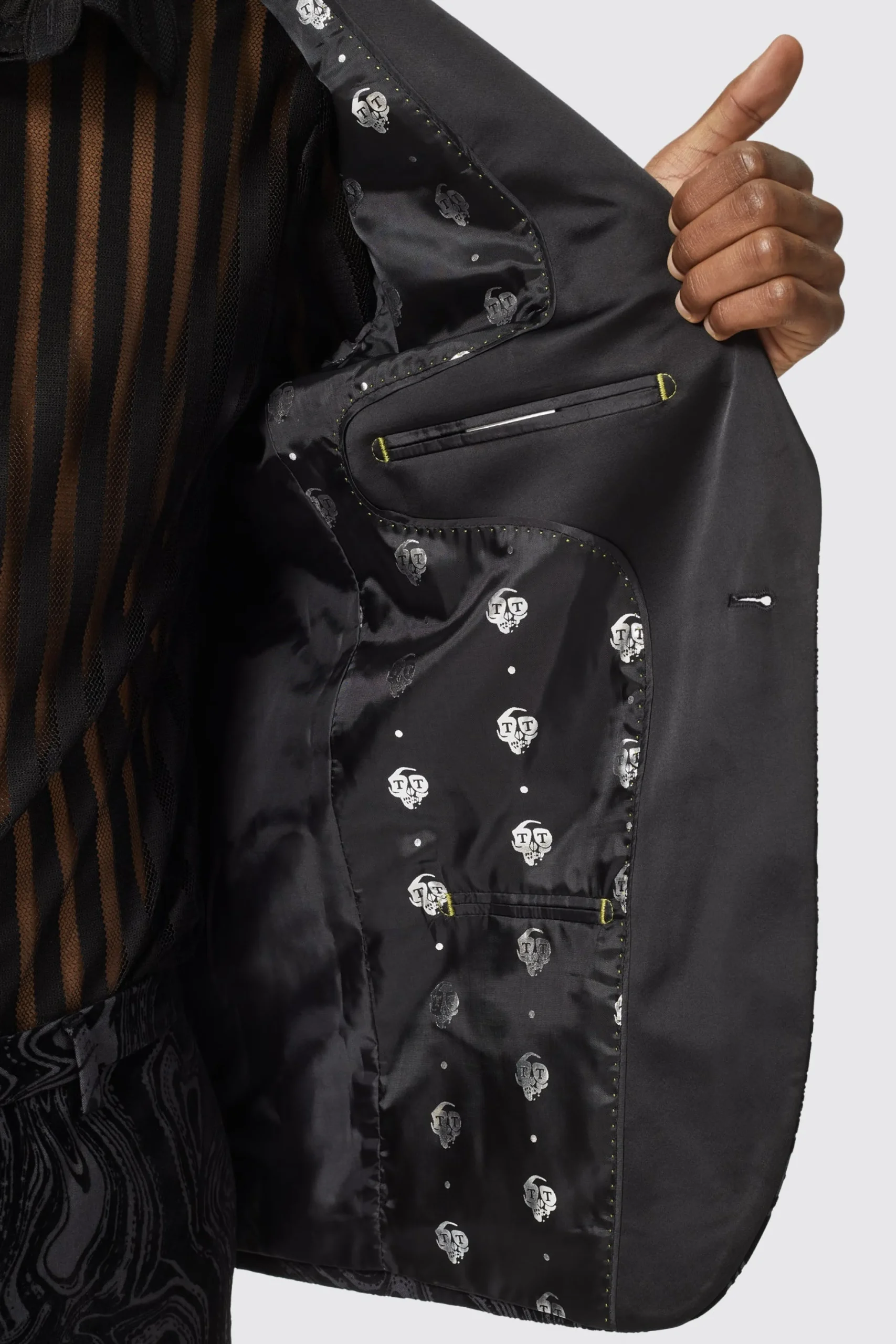 Angelou Slim Fit Black Suit