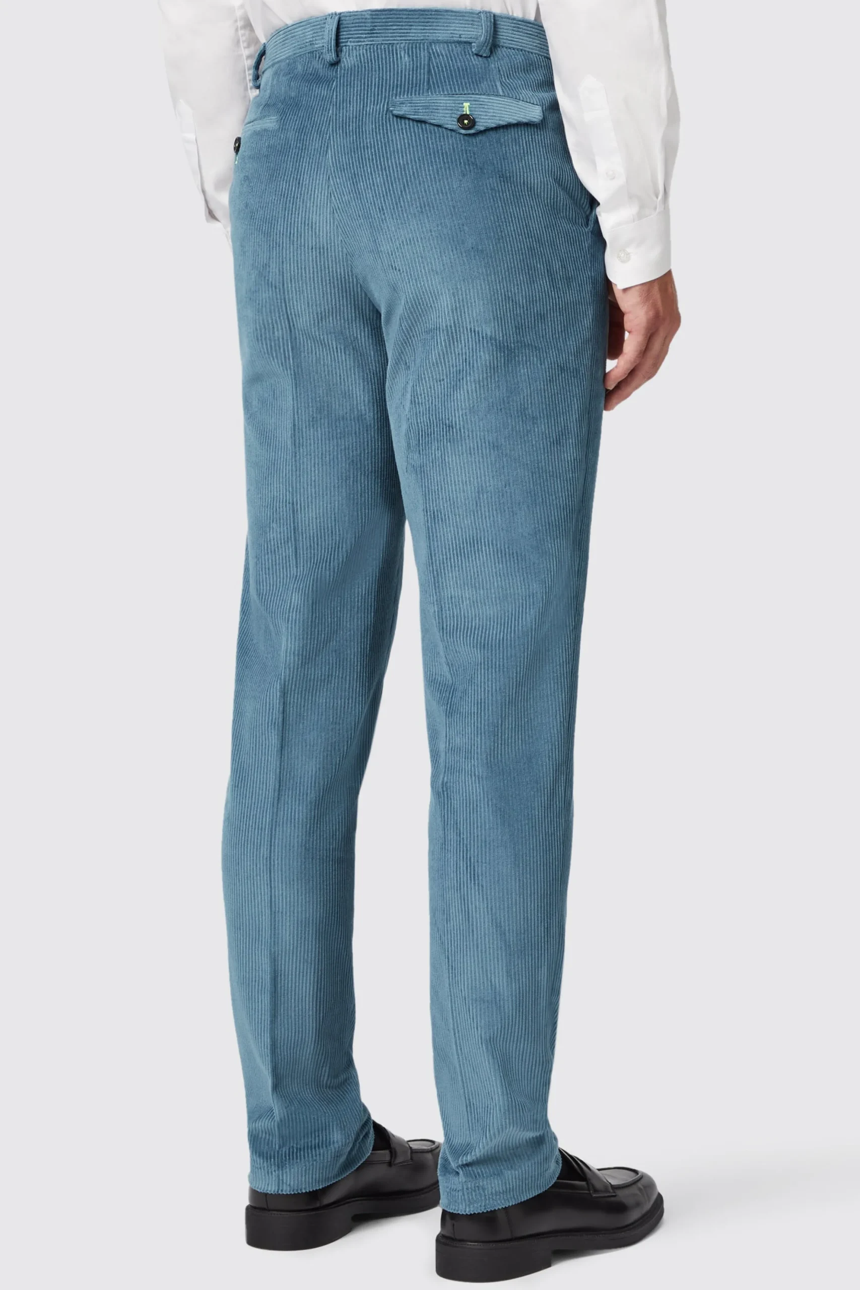 Aston Slim Fit Blue Corduroy Trousers