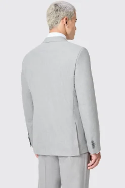 Atkinson Slim Fit Grey Double Breasted Suit
