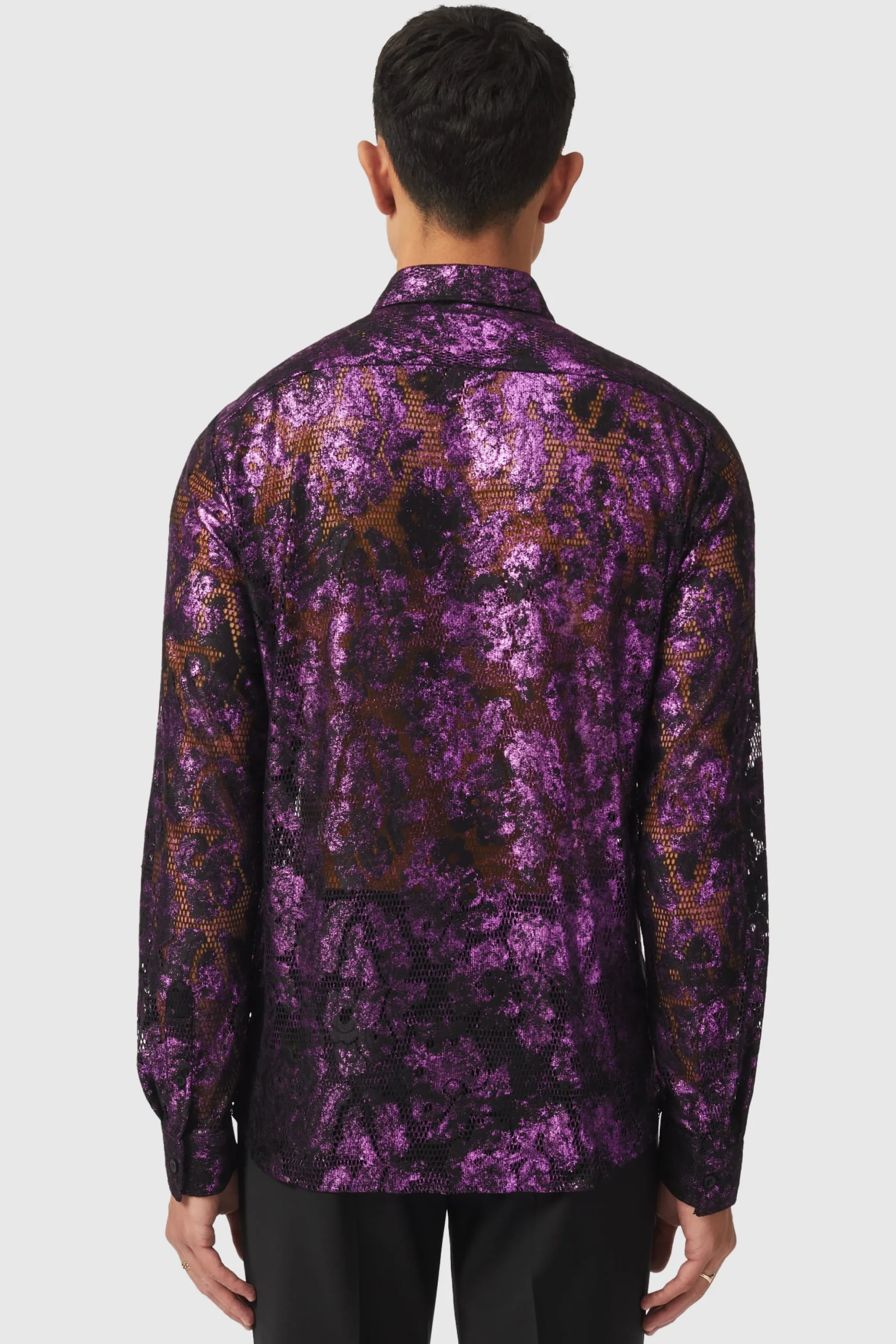 Baldwin Slim Fit Floral Pink Shirt