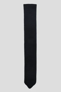 Bowie Black Knitted Tie