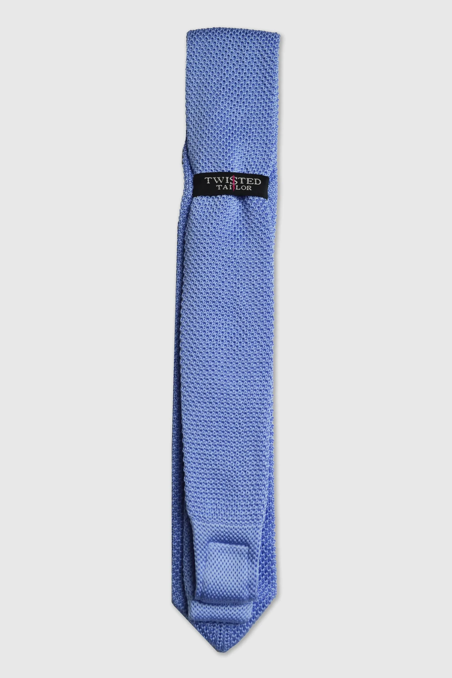 Bowie Blue Knitted Tie