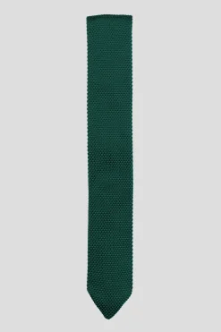 Bowie Bottle Green Knitted Tie