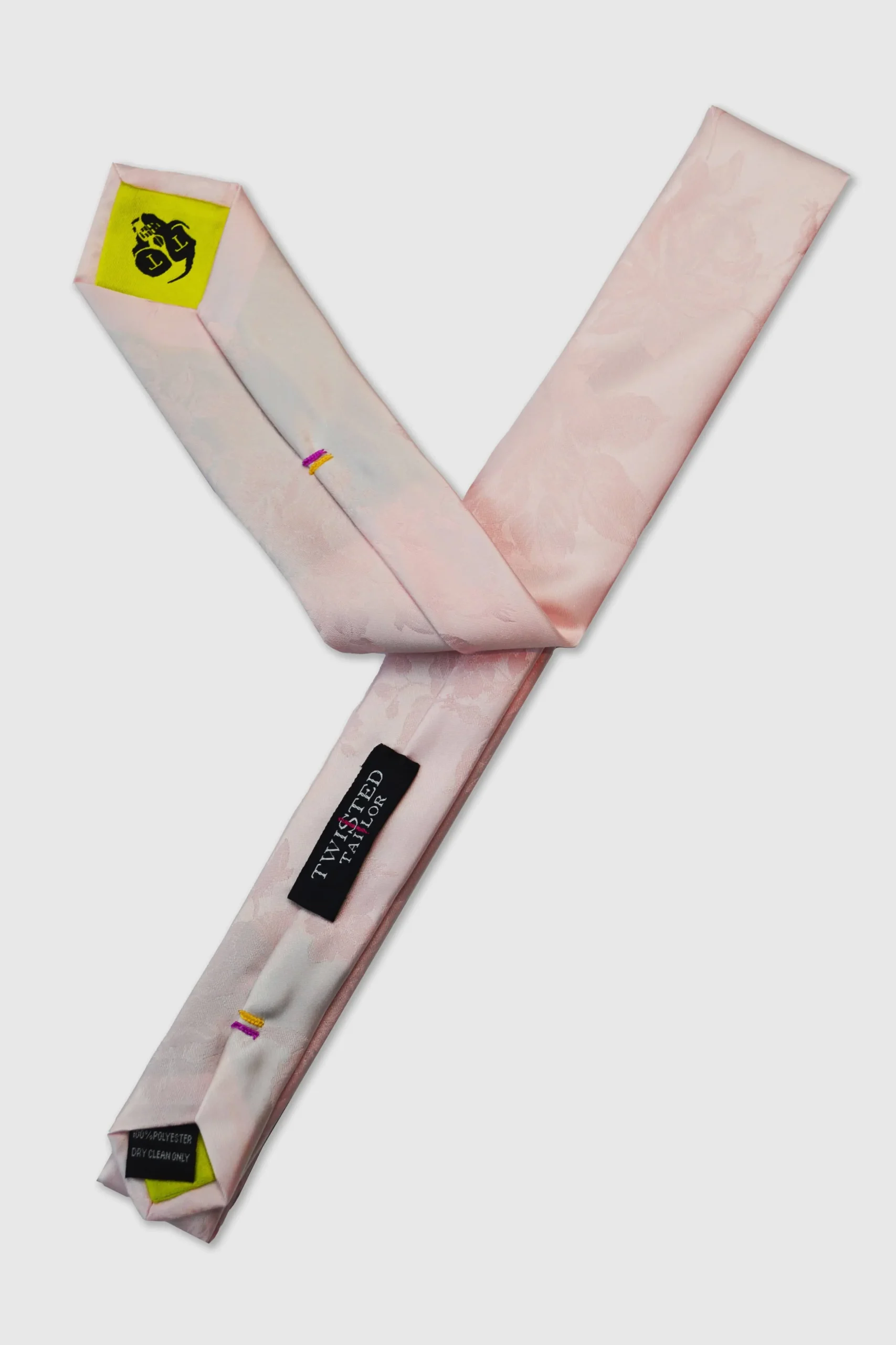 Braxas Pink Floral Tie And Hank Set