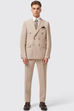 Bresnan Slim Fit Neutral Double Breasted Suit