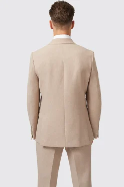 Bresnan Slim Fit Neutral Double Breasted Jacket
