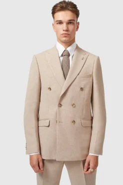 Bresnan Slim Fit Neutral Double Breasted Suit