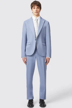 Buscot Slim Fit Blue Trousers
