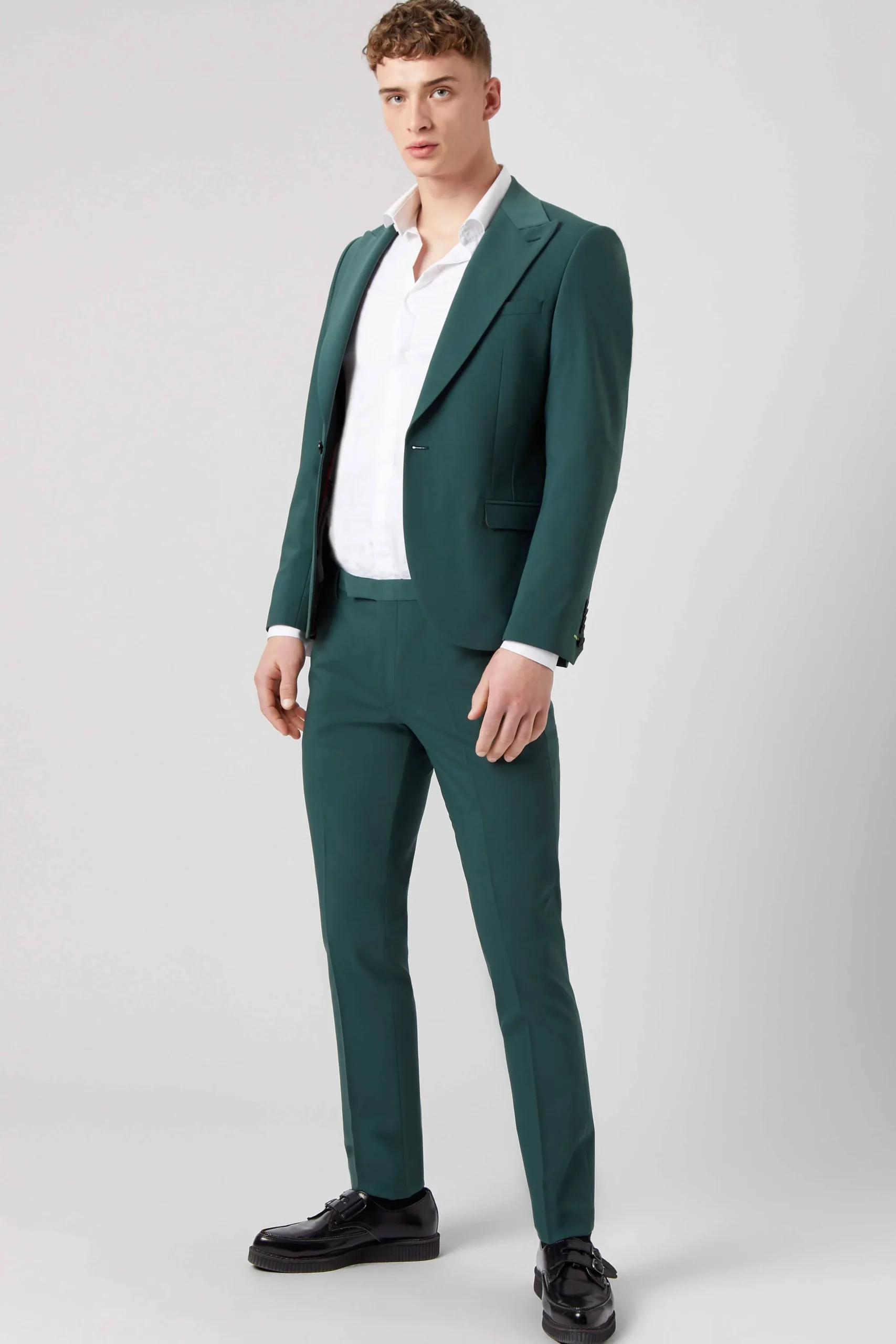 Buscot Slim Fit Forest Green Trousers