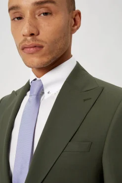 Buscot Slim Fit Green Wool Suit
