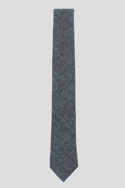 Darius Blue Prince Of Wales Check Tie