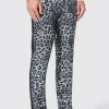 Devries Slim Fit Silver Leopard Print Tuxedo Trousers