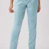 Draco Skinny Fit Aqua Blue Sateen Trousers