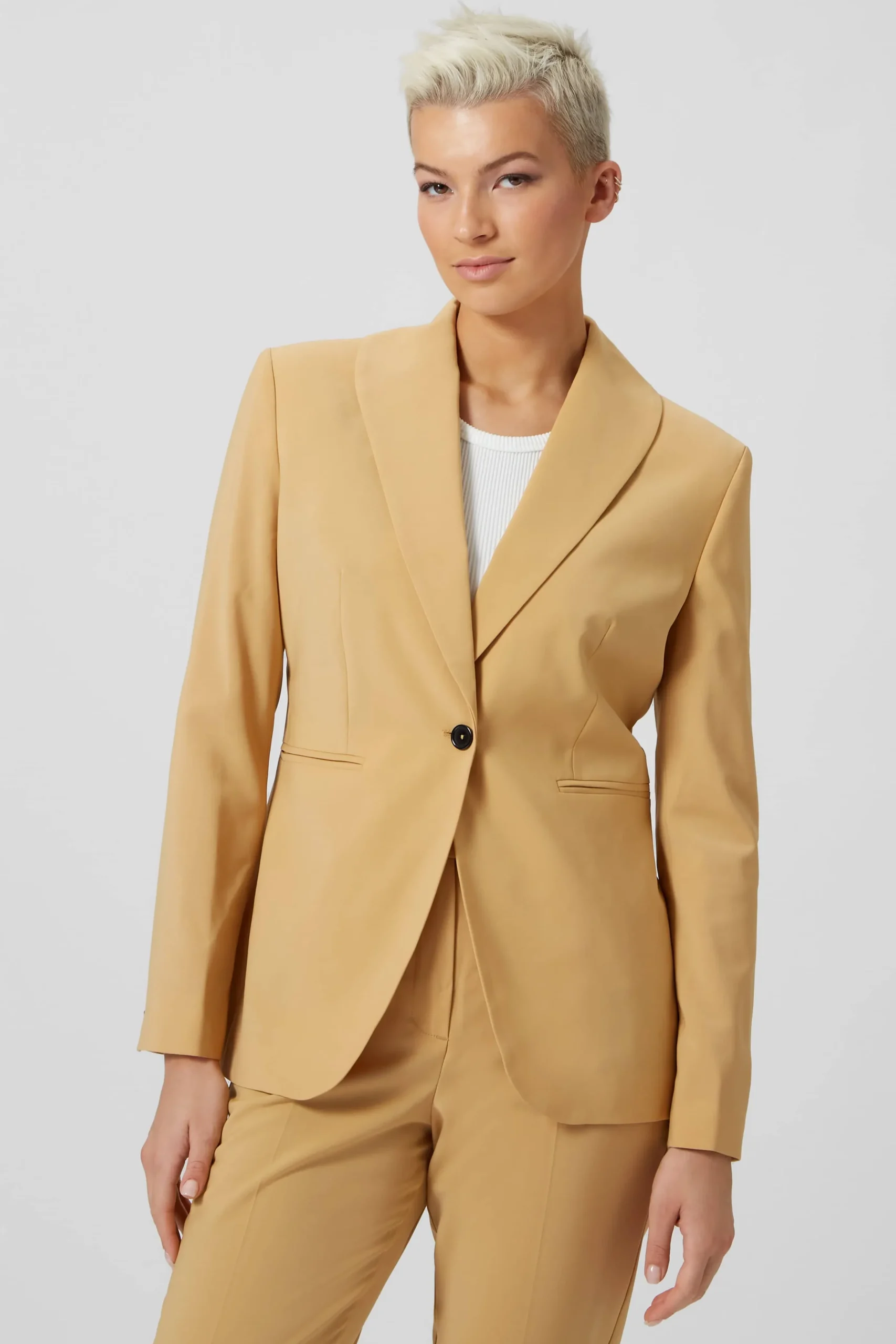 Eliza Skinny Fit Yellow Jacket
