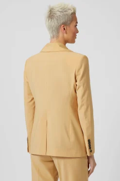 Eliza Skinny Fit Yellow Jacket