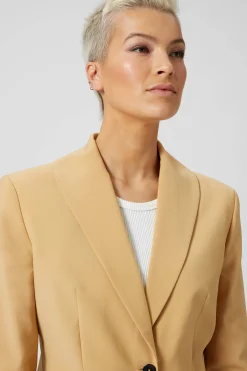 Eliza Skinny Fit Yellow Jacket