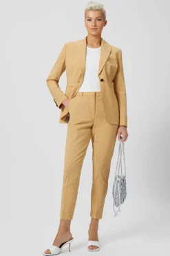 Eliza Skinny Fit Yellow Jacket