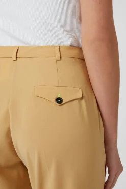 Eliza Skinny Fit Yellow Trousers