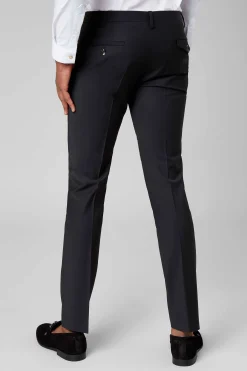 Ellroy Skinny Fit Black Wool Suit