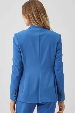 Ellroy Skinny Fit French Blue Wool Jacket