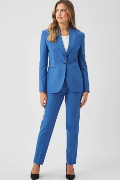 Ellroy Skinny Fit French Blue Wool Jacket