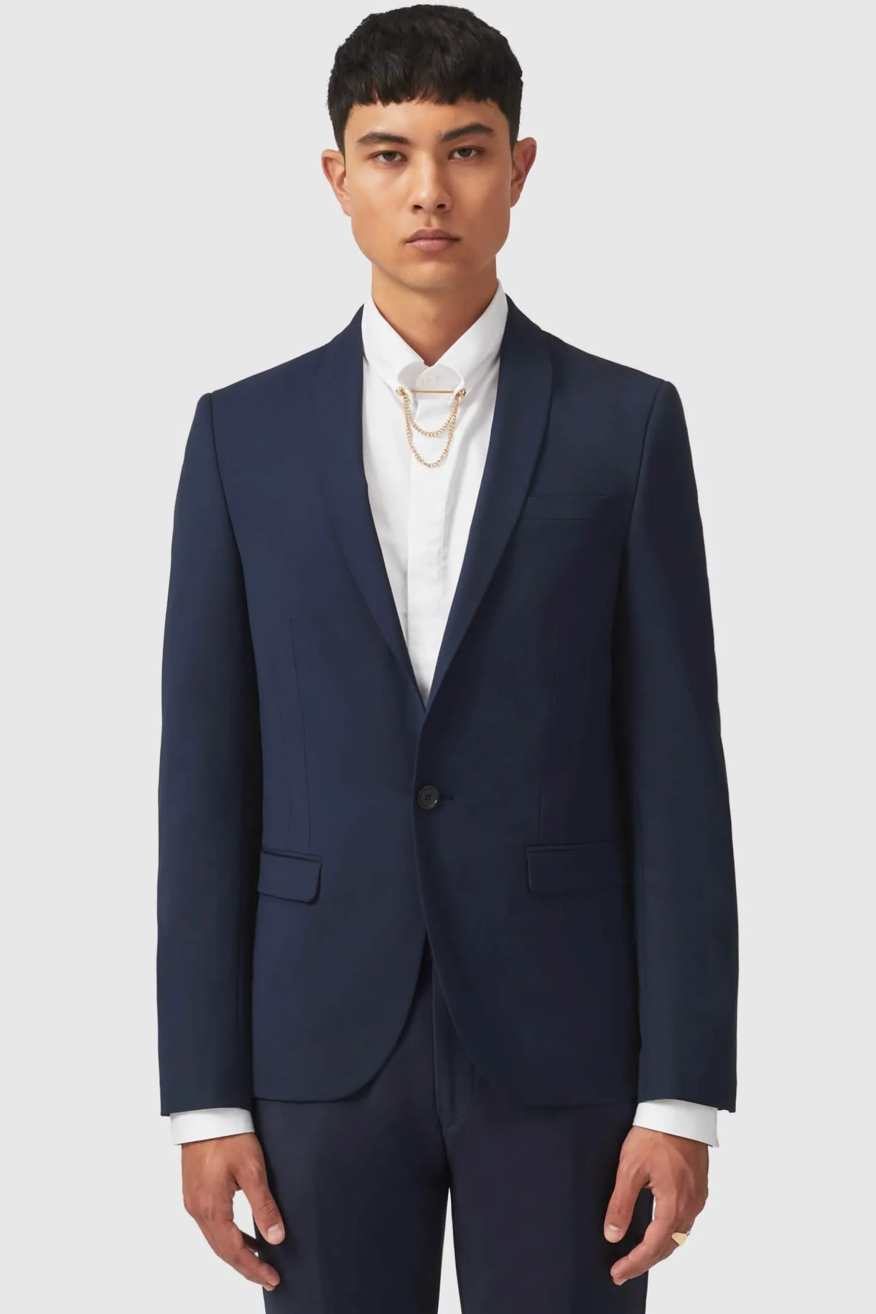 Ellroy Skinny Fit New Navy Jacket