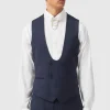 Ellroy Skinny Fit New Navy Waistcoat