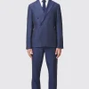 Fairmont Slim Fit White Double Breasted Linen Suit