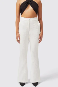 Fiore Slim Fit White Trouser