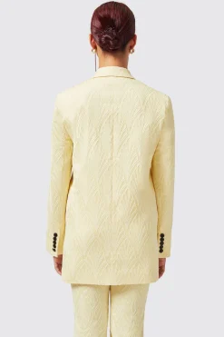 Fiore Slim Fit Yellow Jacket