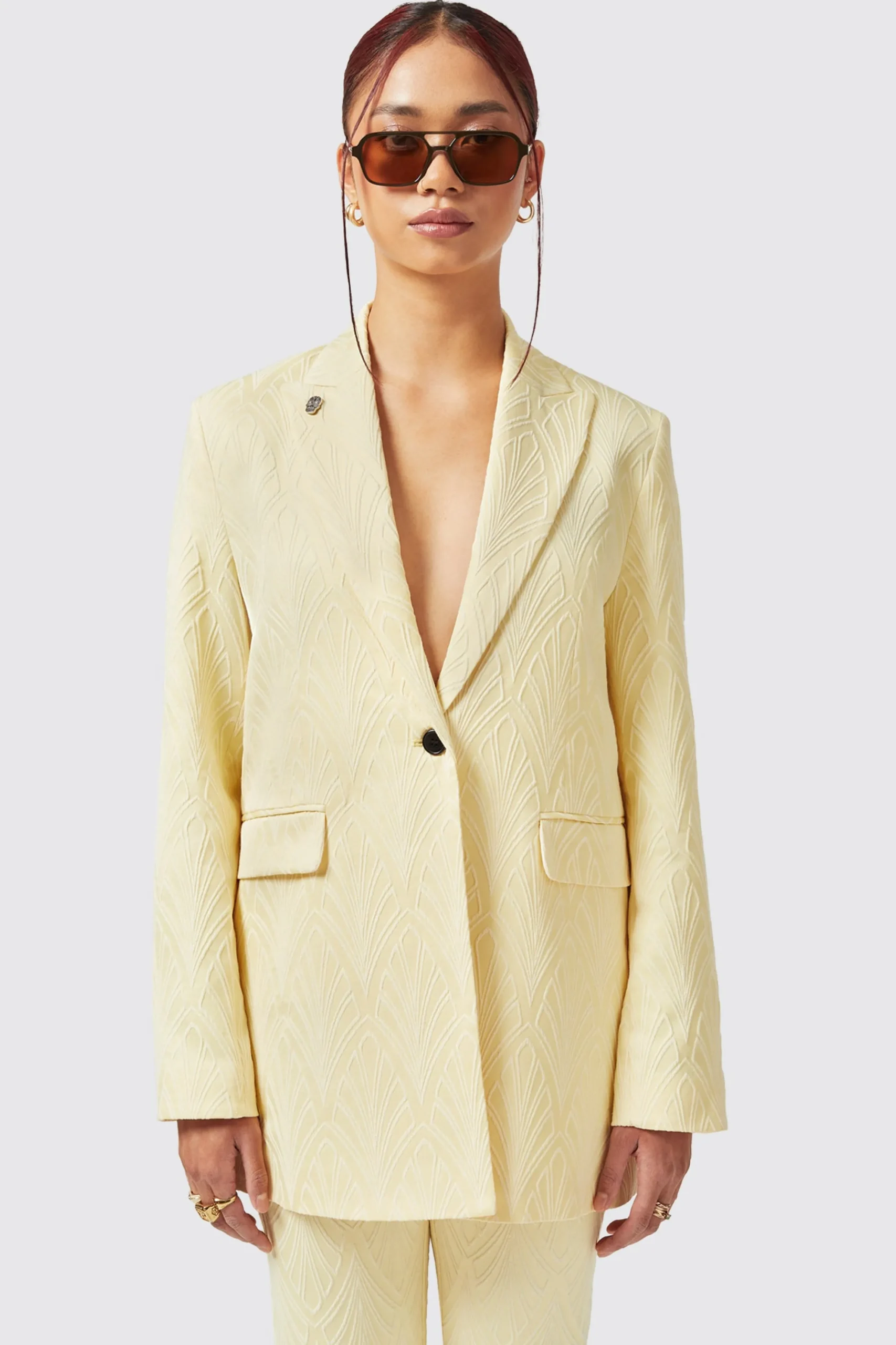 Fiore Slim Fit Yellow Suit