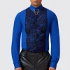 Form Skinny Fit Blue Lace Panel Shirt