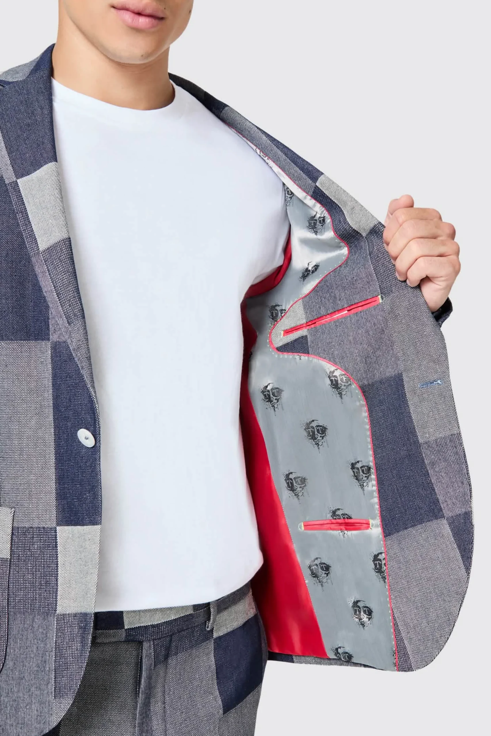 Gasly Slim Fit Blue Denim Patch Jacket