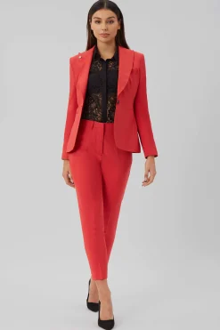 Gehry Skinny Fit Red Trousers
