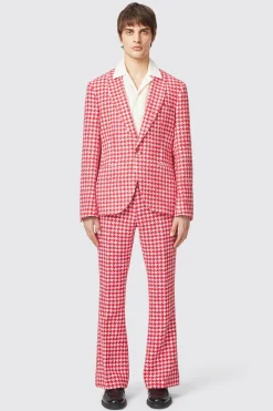 Gittings Slim Fit Red Boucle Cotton Suit