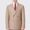 Goddard Slim Fit Brown Double Breasted Jacket