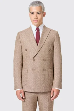 Goddard Slim Fit Brown Double Breasted Jacket