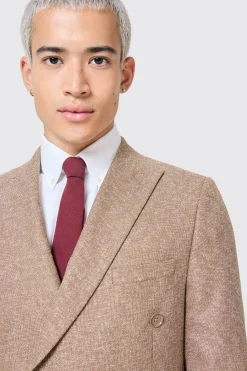 Goddard Slim Fit Brown Double Breasted Jacket