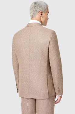 Goddard Slim Fit Brown Double Breasted Suit