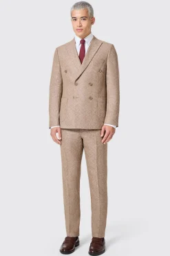 Goddard Slim Fit Brown Double Breasted Jacket