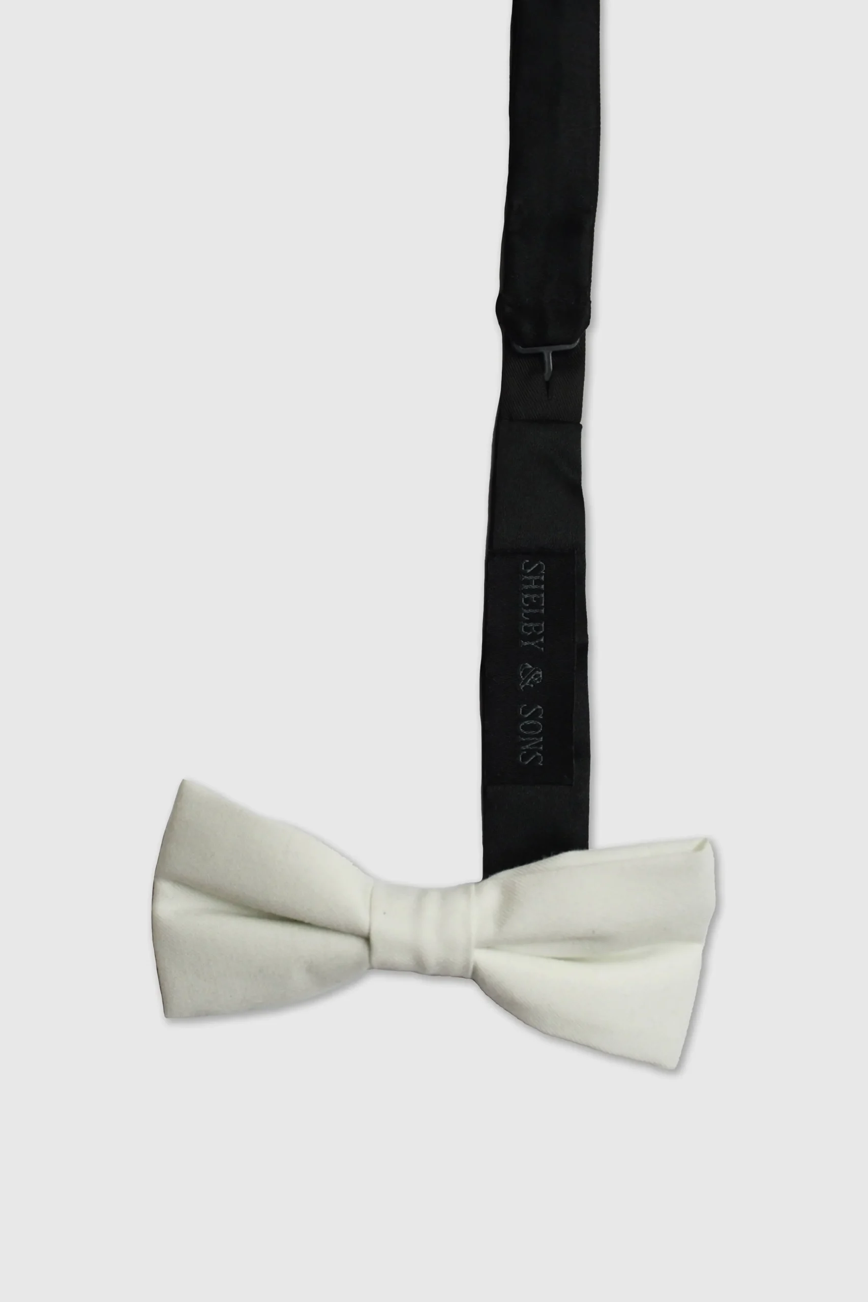 Goth White Bow Tie