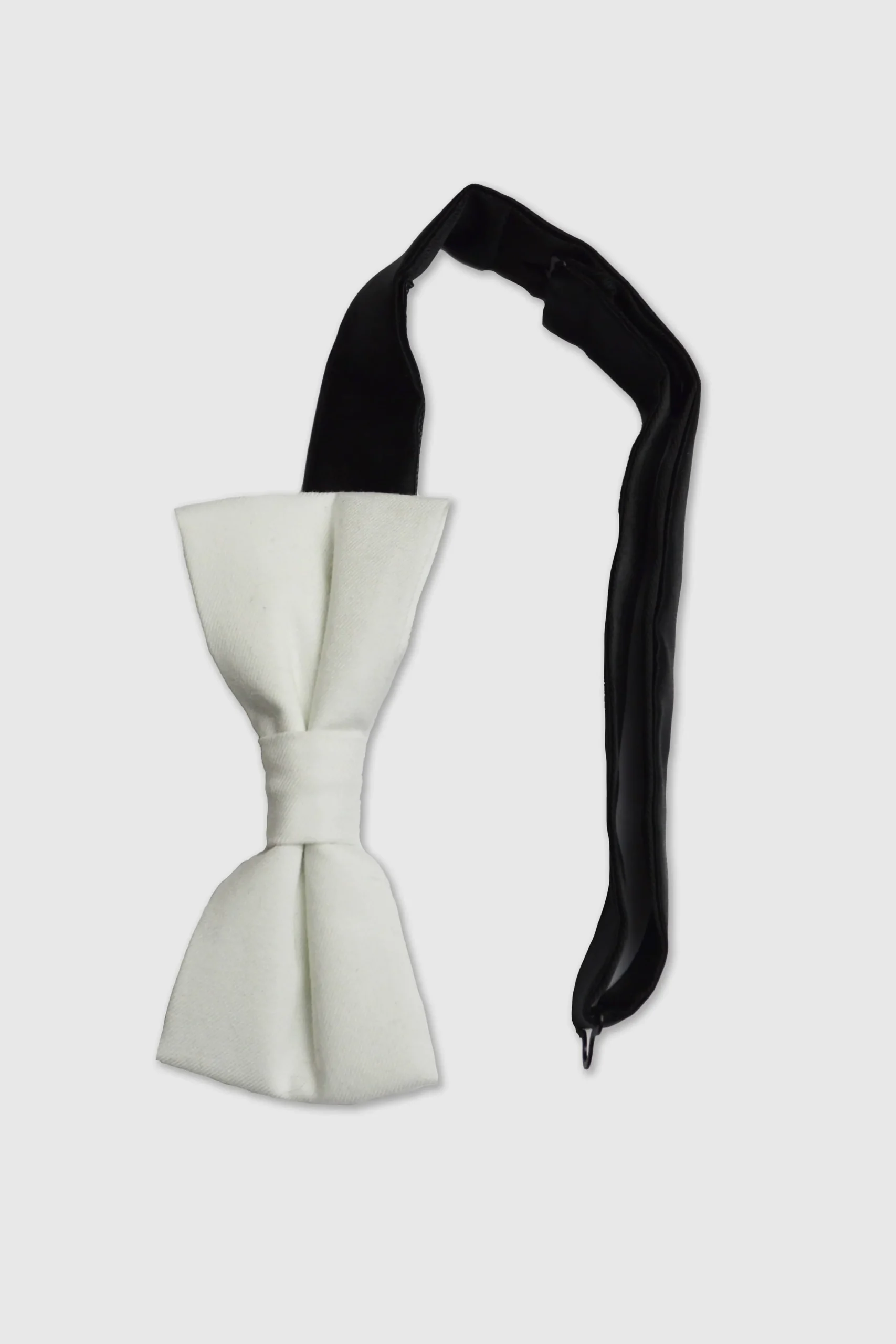 Goth White Bow Tie